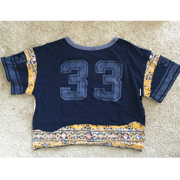 FREE PEOPLE FOOTBALL TEE - Picture 2 of 7